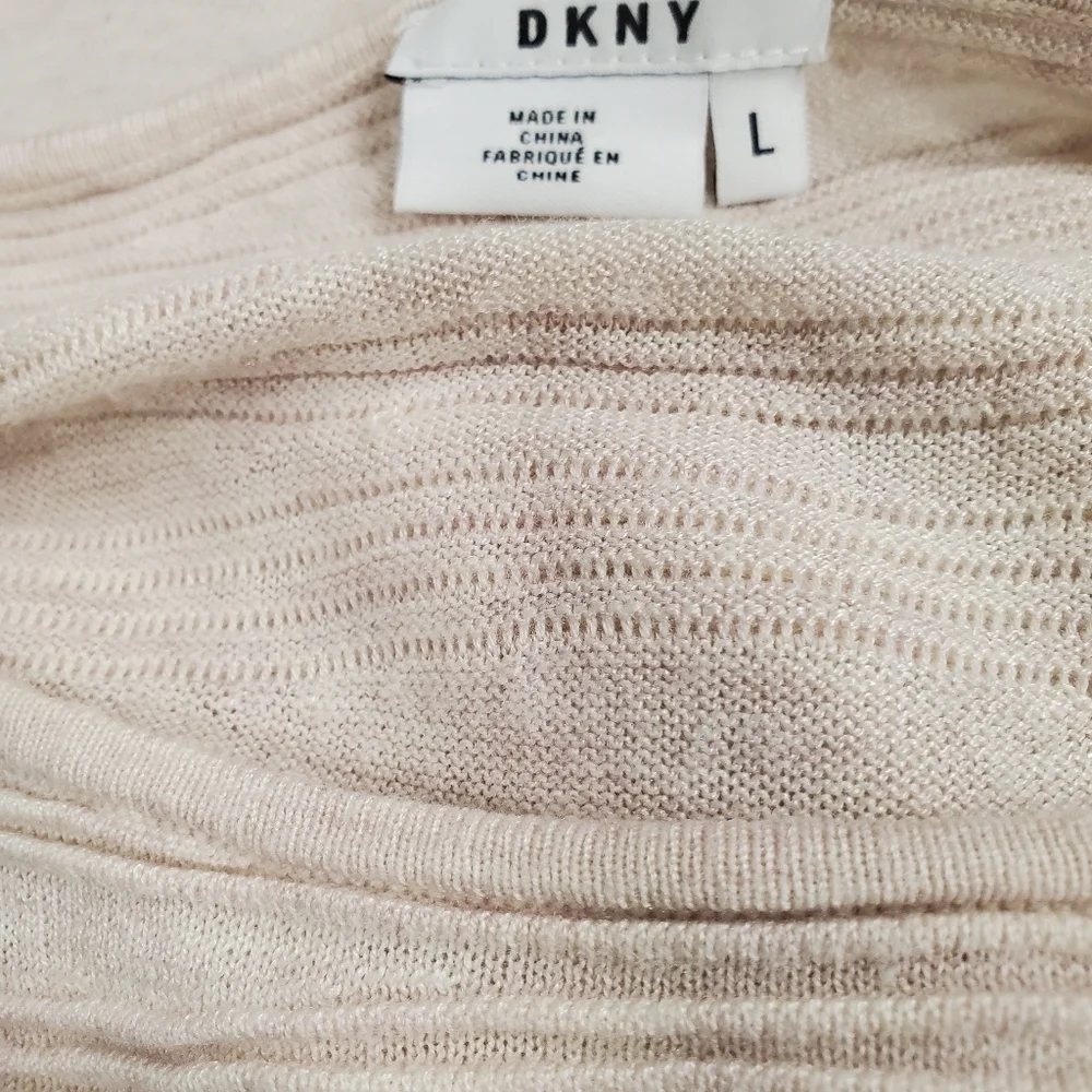 Dkny ecru textured